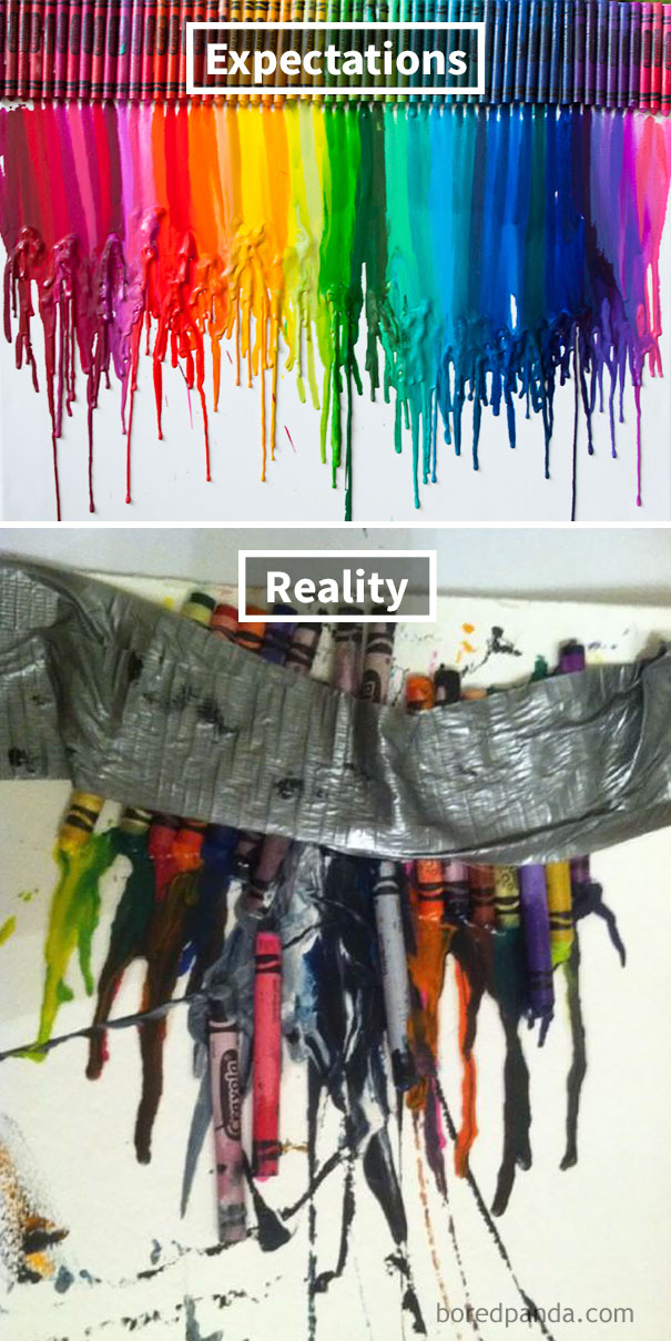 Melted Crayon Art Attempt