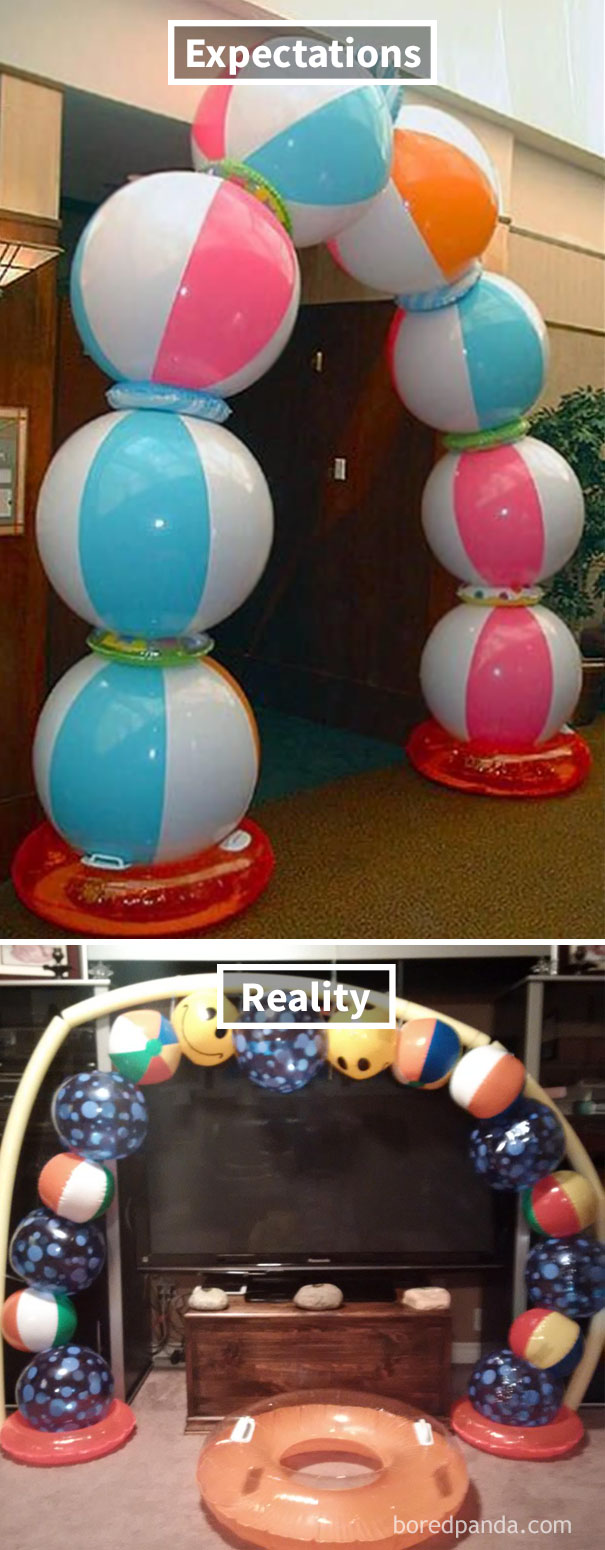 Impressive Beach Ball Party Arch