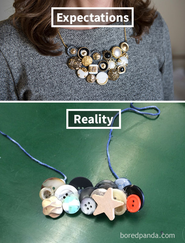 Button Necklace Fail