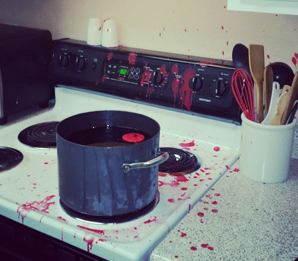 Note To Self... When Making Candles Don't Fling Wax All Over The Kitchen