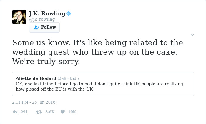 J. K. Twitter Comebacks