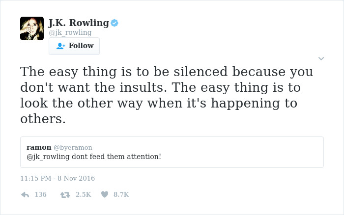 J. K. Rowling Twitter Comebacks