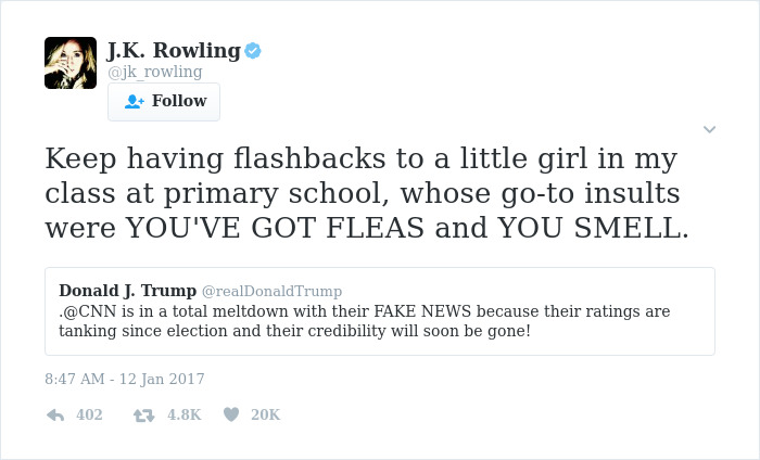 J. K. Rowling Twitter Comebacks