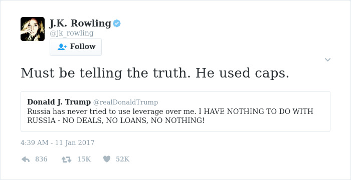 J. K. Rowling Twitter Comebacks