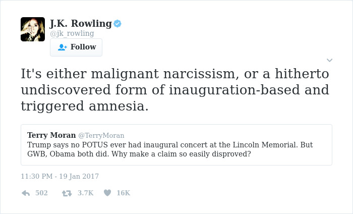 J. K. Rowling Twitter Comebacks