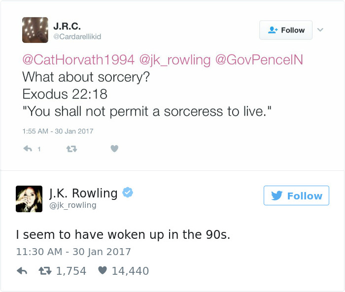 J. K. Rowling Twitter Comebacks
