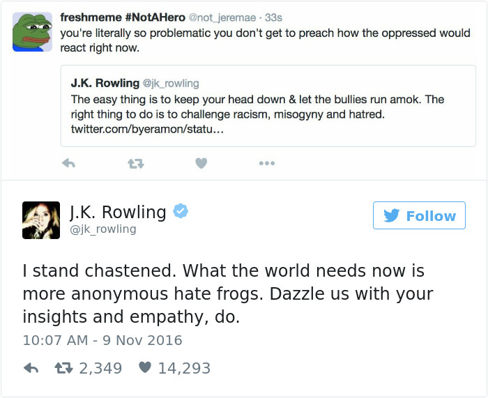 J. K. Rowling Twitter Comebacks