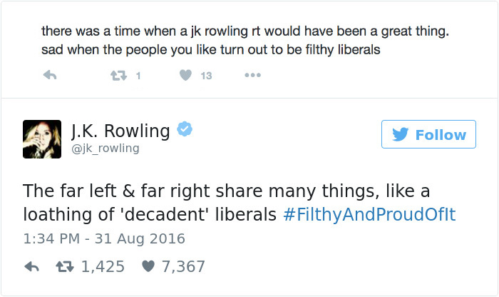 J. K. Rowling Twitter Comebacks