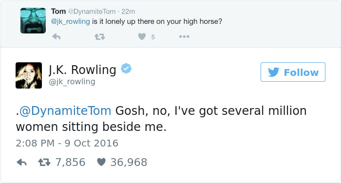 J. K. Rowling Twitter Comebacks