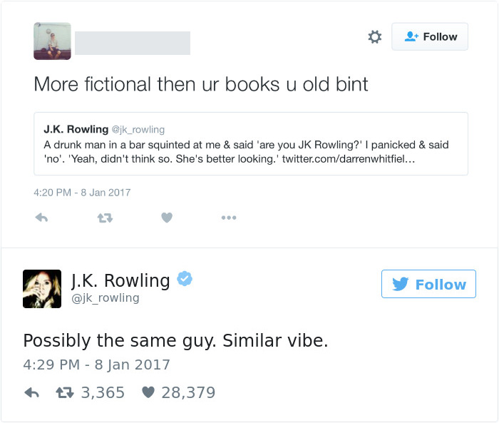 J. K. Rowling Twitter Comebacks