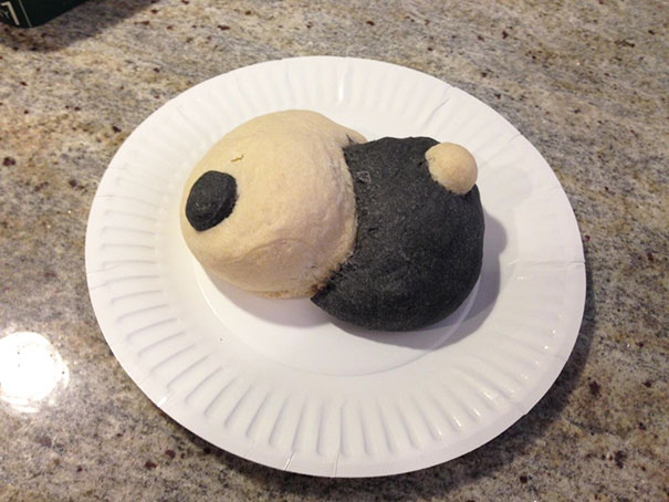 Intent: Yin Yang Bread. Result: Boob Job Gone Wrong