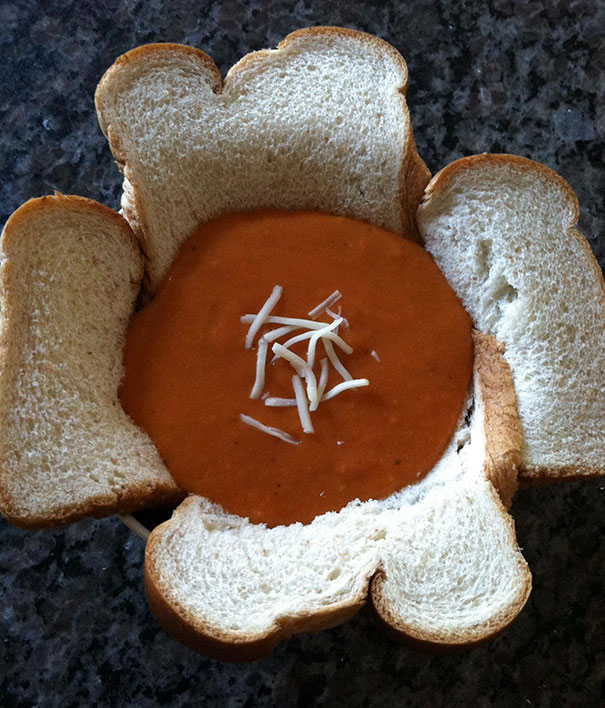 Homemade Soup In A Bread Bowl