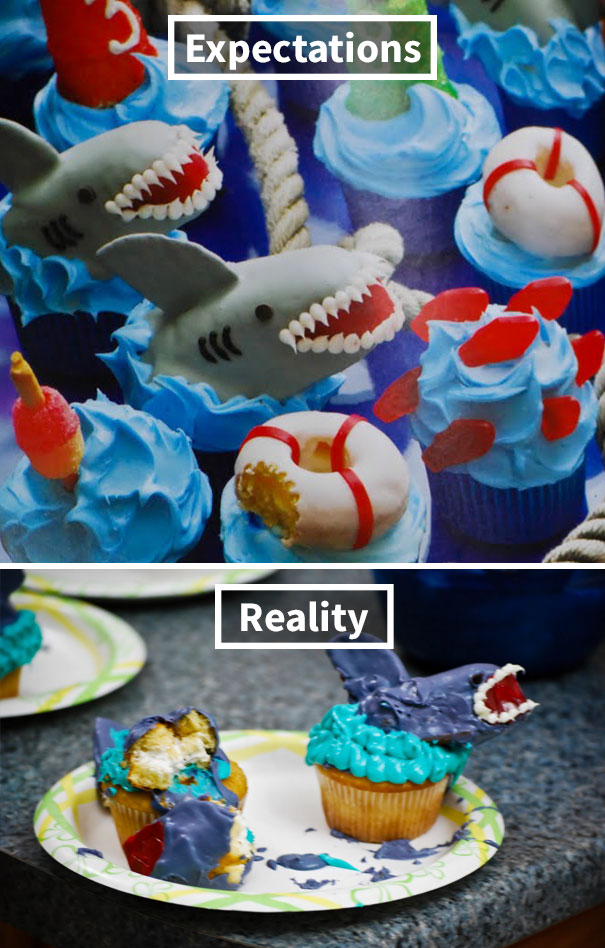 Shark Cupcake Fail
