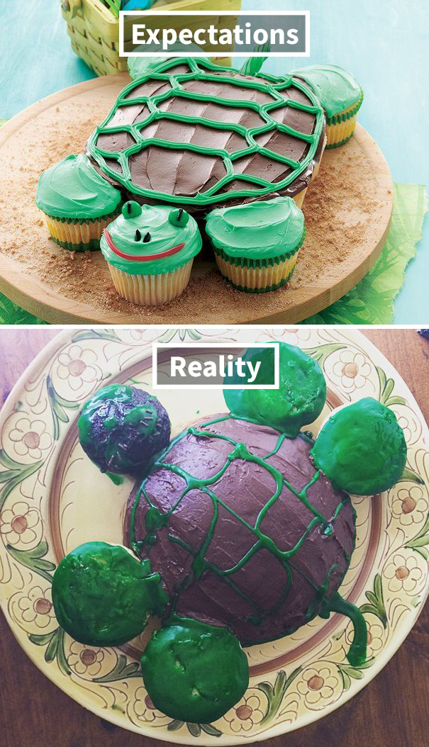 My Pinterest Fail Mothers Day Cake For My Momma... His Face Totally Slid Off