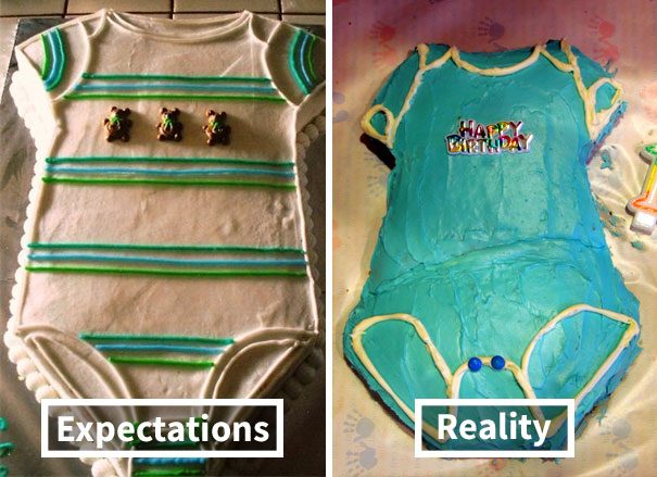 Onesie Cake With A Very Full Diaper