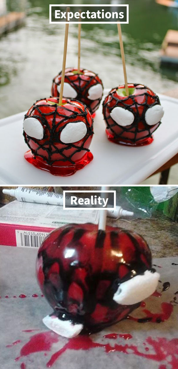 Spider Man Candy Apples