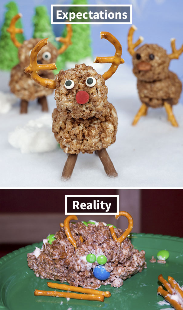 Rice Krispie Reindeer Fail