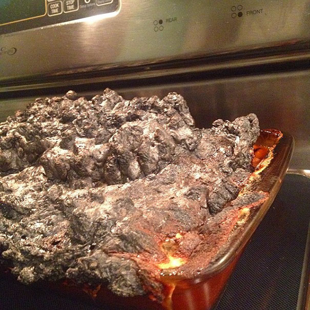 My Sweet Potato Soufflé After I Set The Marshmallows On Fire