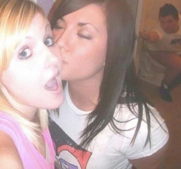 Friends taking selfie 