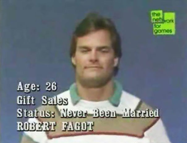 Man with overlay text showing age, occupation, and marital status, illustrating a funny name.