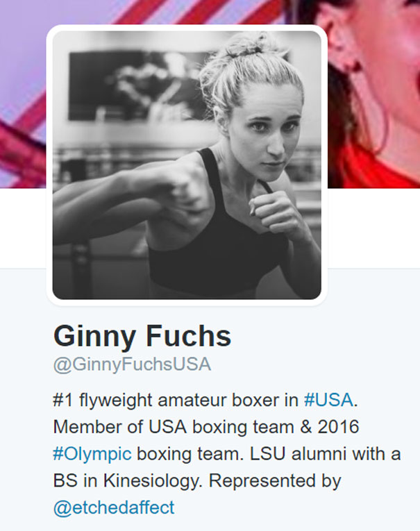 Flyweight boxer in action on social media profile, featuring funny name for SEO.