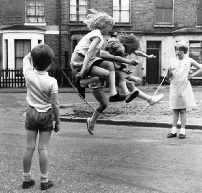 Girls Jump Rope In Zennor Road, London, 1960s