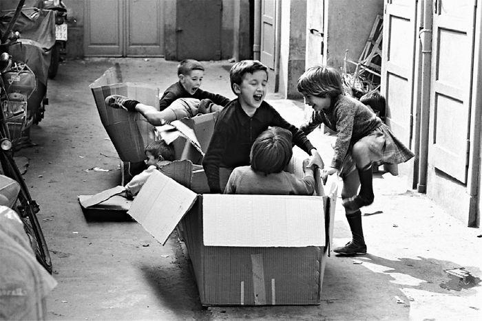 Kids Play With Boxes