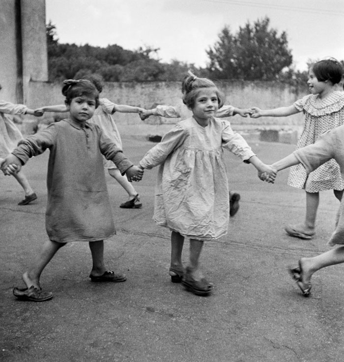 Game At A Girls' Orphanage, Naples, 1948