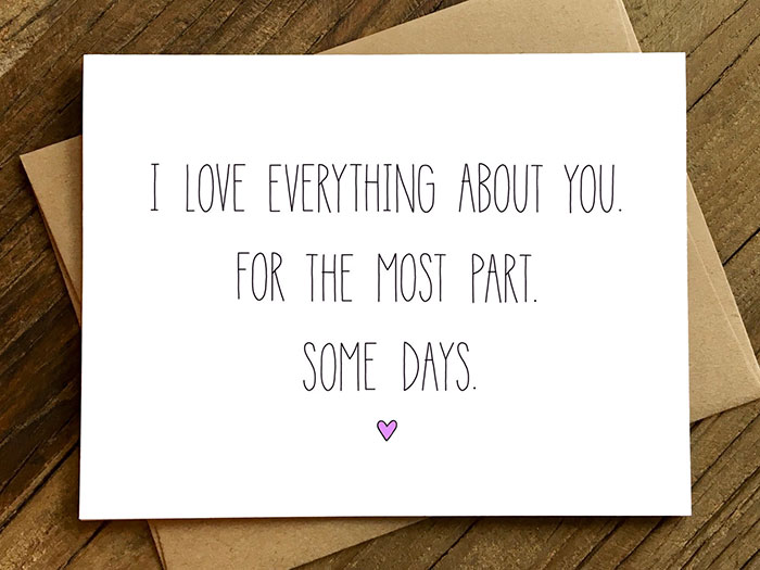 Honest Valentine's Day Card