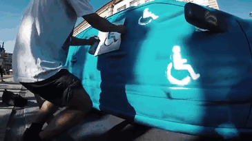 Serves Them Right For Parking In The Spot For The Disabled