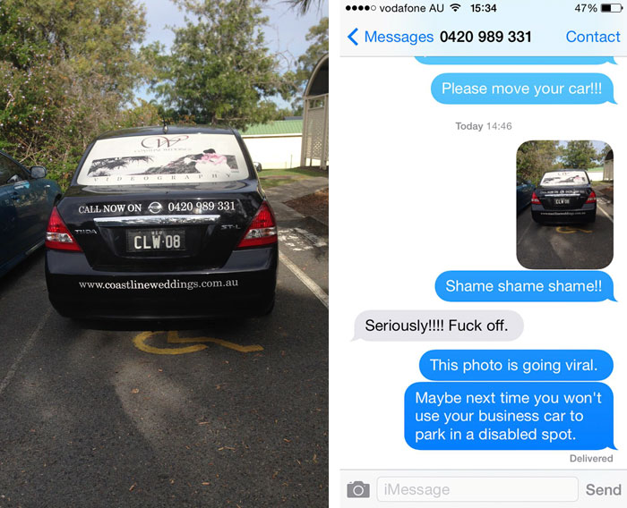 Business Car Parks In Disabled Spot