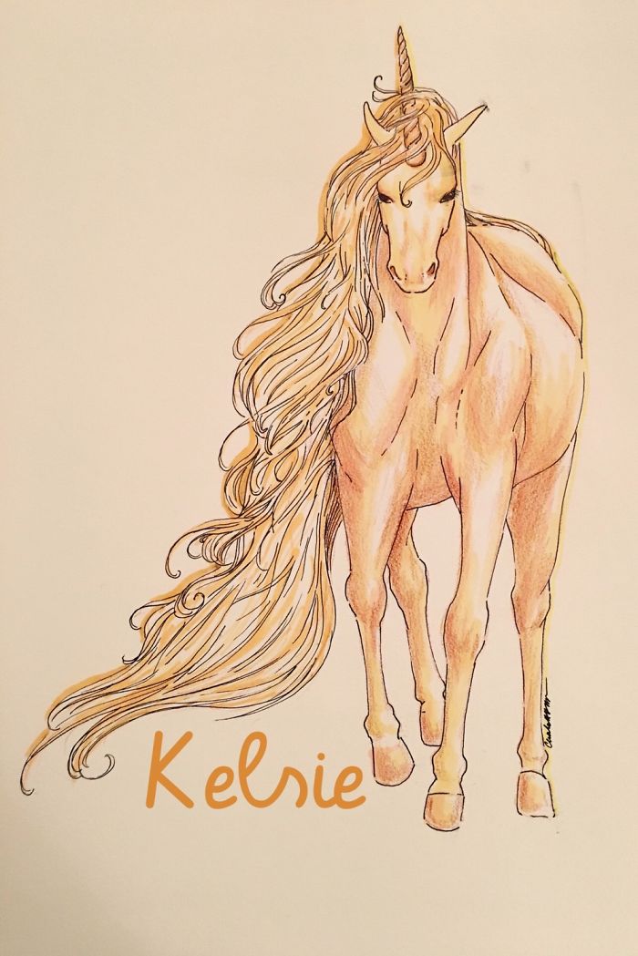 Hope You Enjoy This Rendition! I Used Pencil, Ink And Markers.