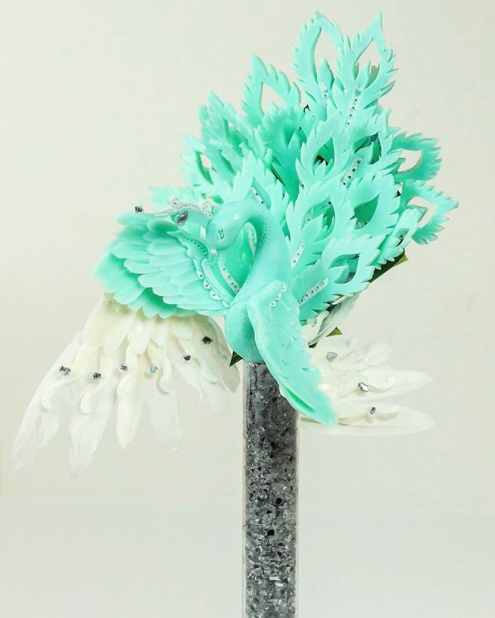 28 Soap Hand Carved By The Carving Artist Daniele Barresi. World Champion Of Carving Fruit And Vegetable And World Judge In Taiwan