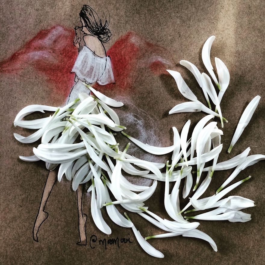 Flower Fashion Illustrations