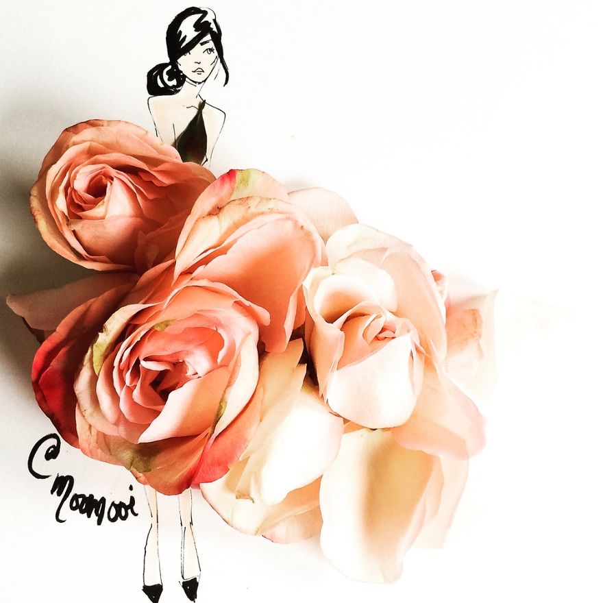 Flower Fashion Illustrations