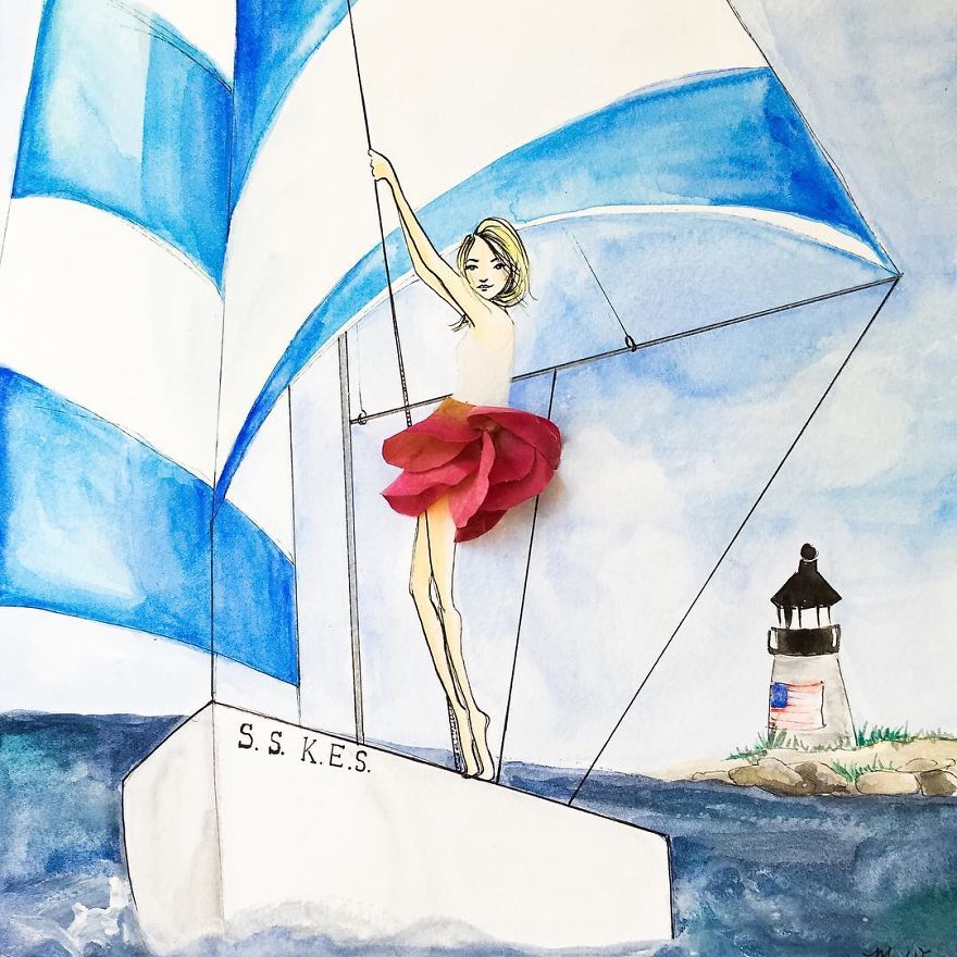 Flower Fashion Illustrations