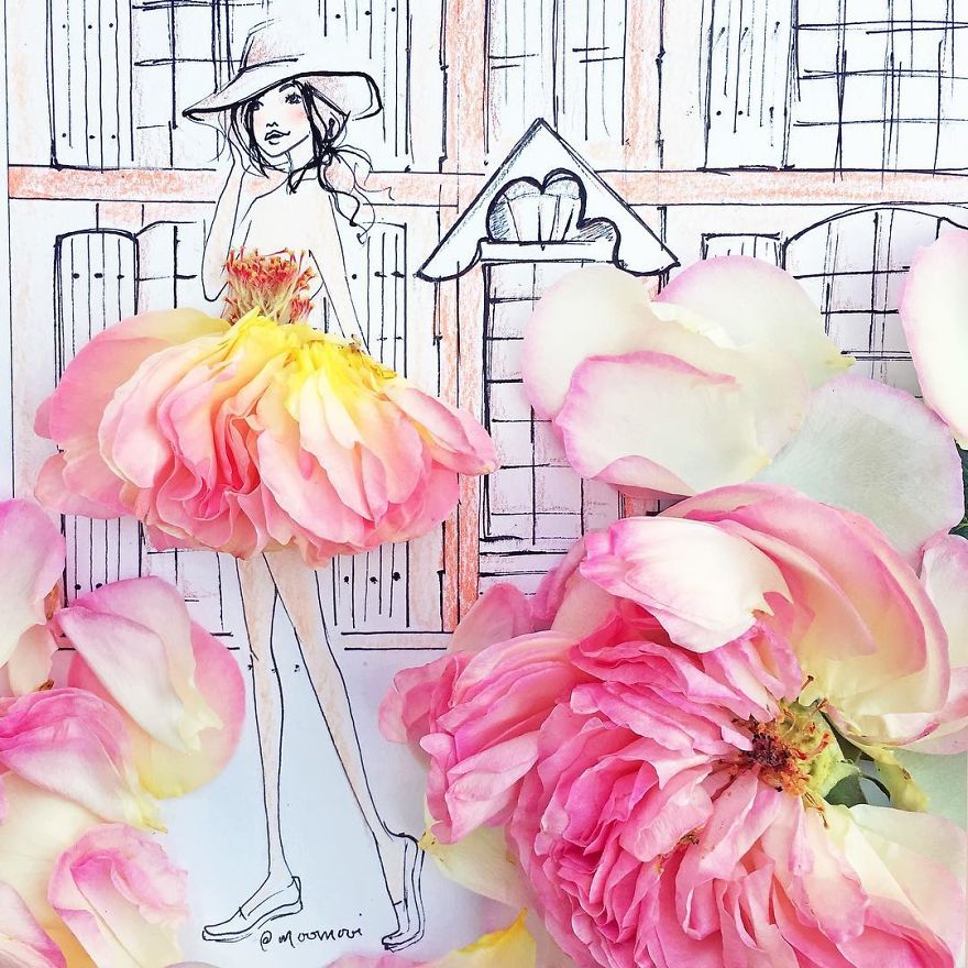 Flower Fashion Illustrations