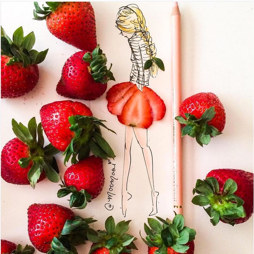 Flower Fashion Illustrations