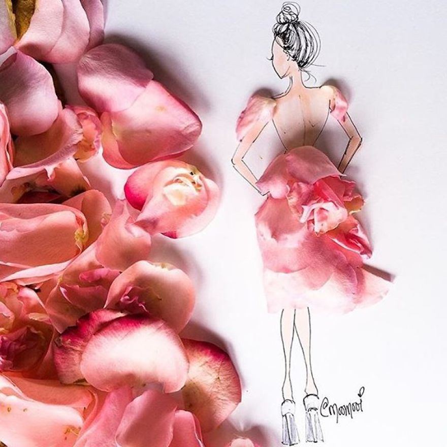 Flower Fashion Illustrations