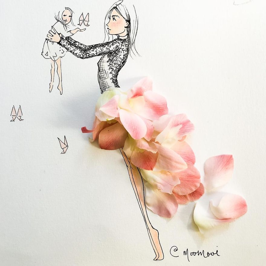 Flower Fashion Illustrations