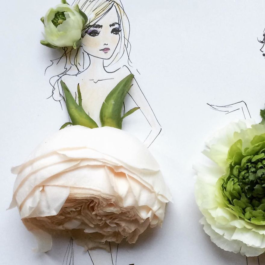 Flower Fashion Illustrations