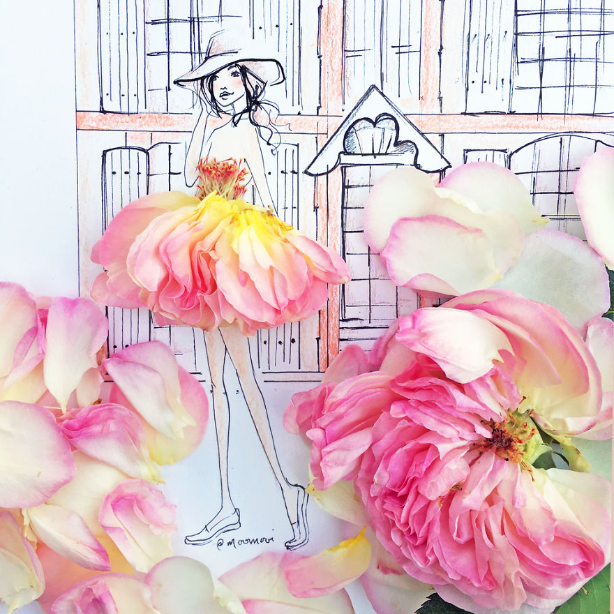 Flower Fashion Illustrations
