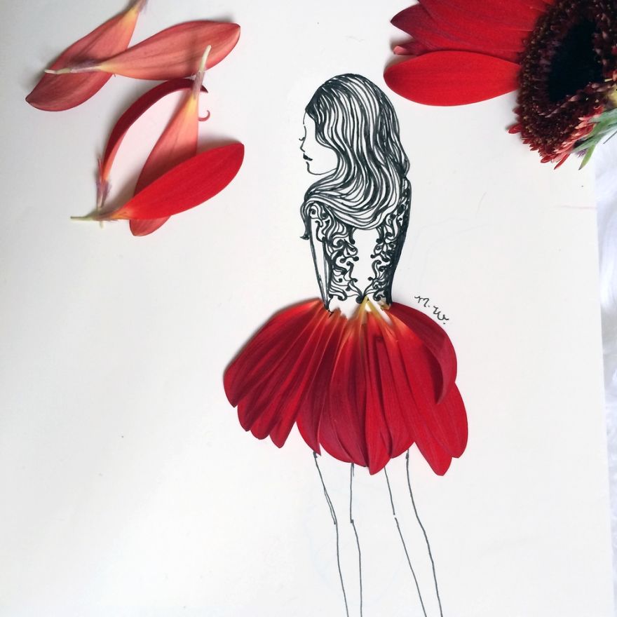 Flower Fashion Illustrations