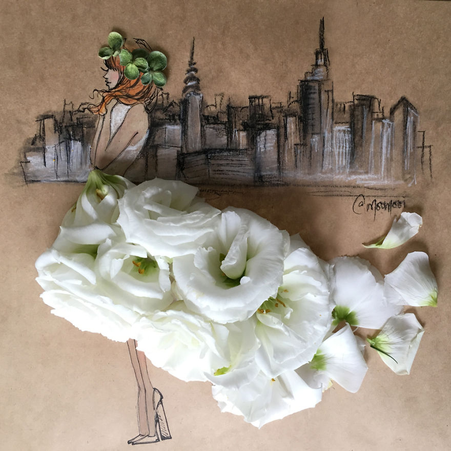 Flower Fashion Illustrations