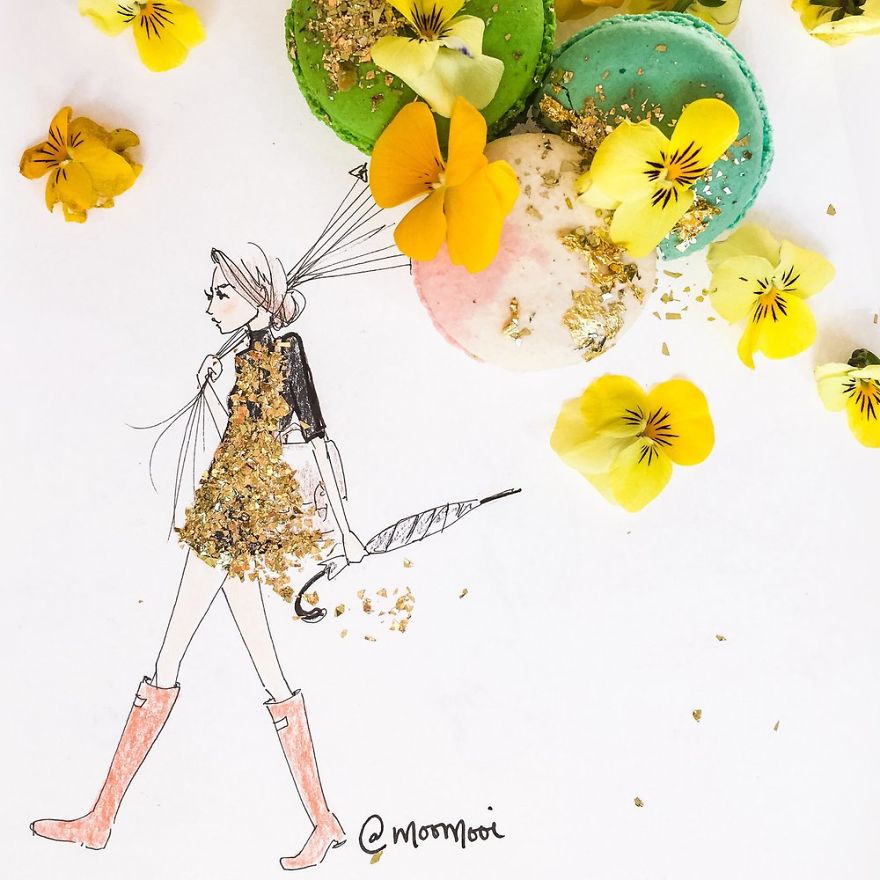 Flower Fashion Illustrations