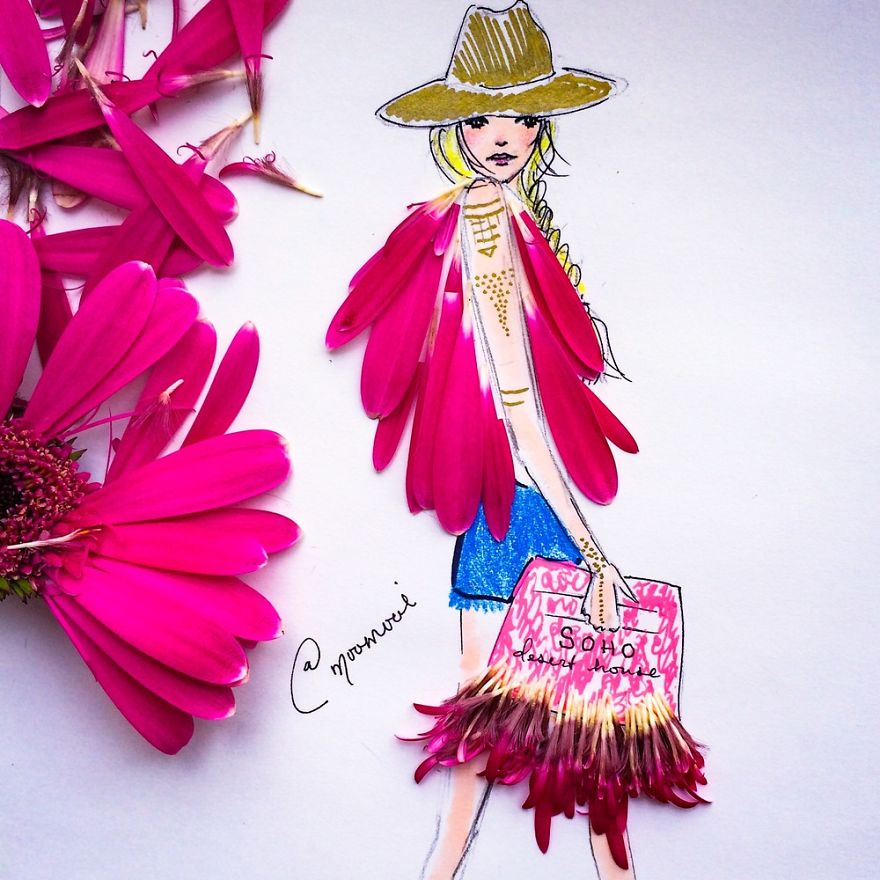 Flower Fashion Illustrations