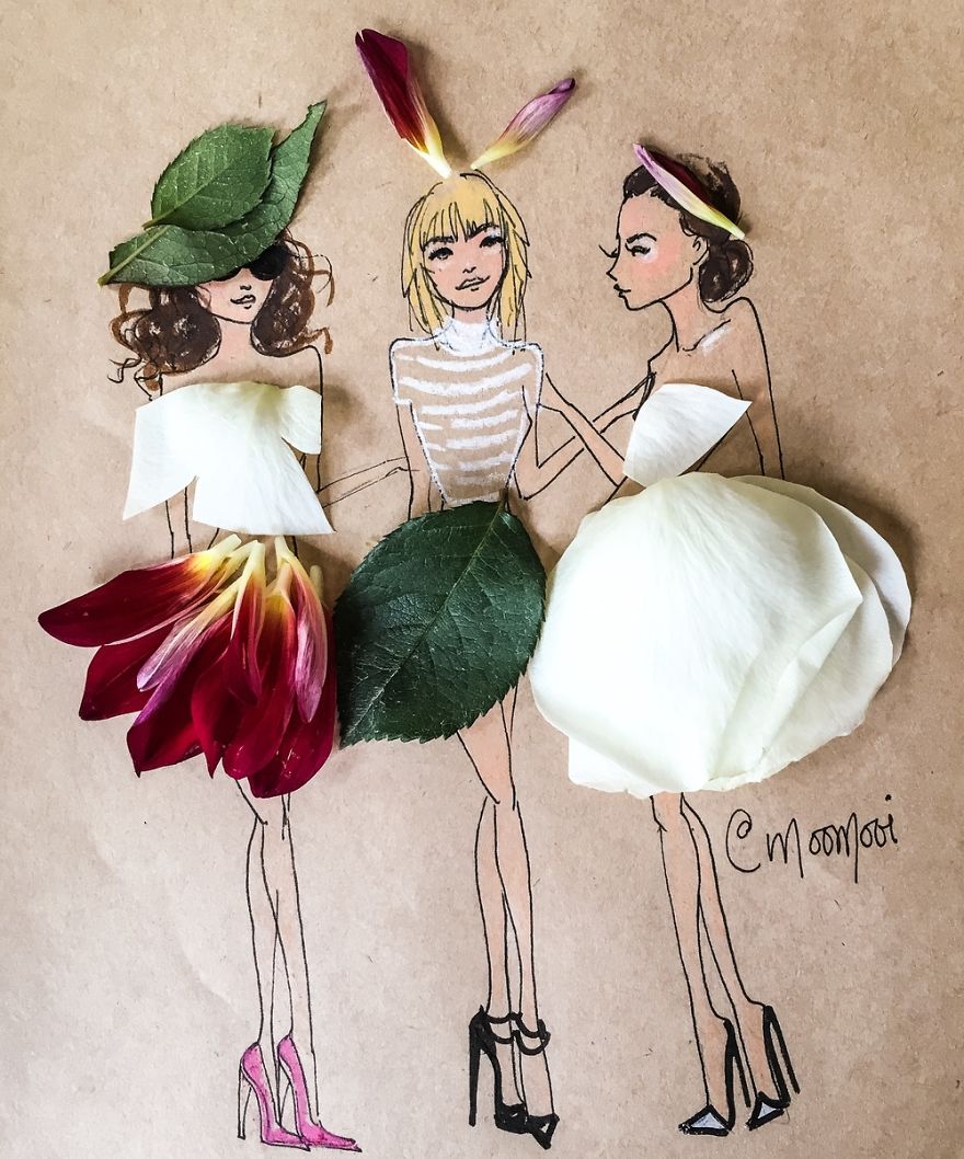 Flower Fashion Illustrations