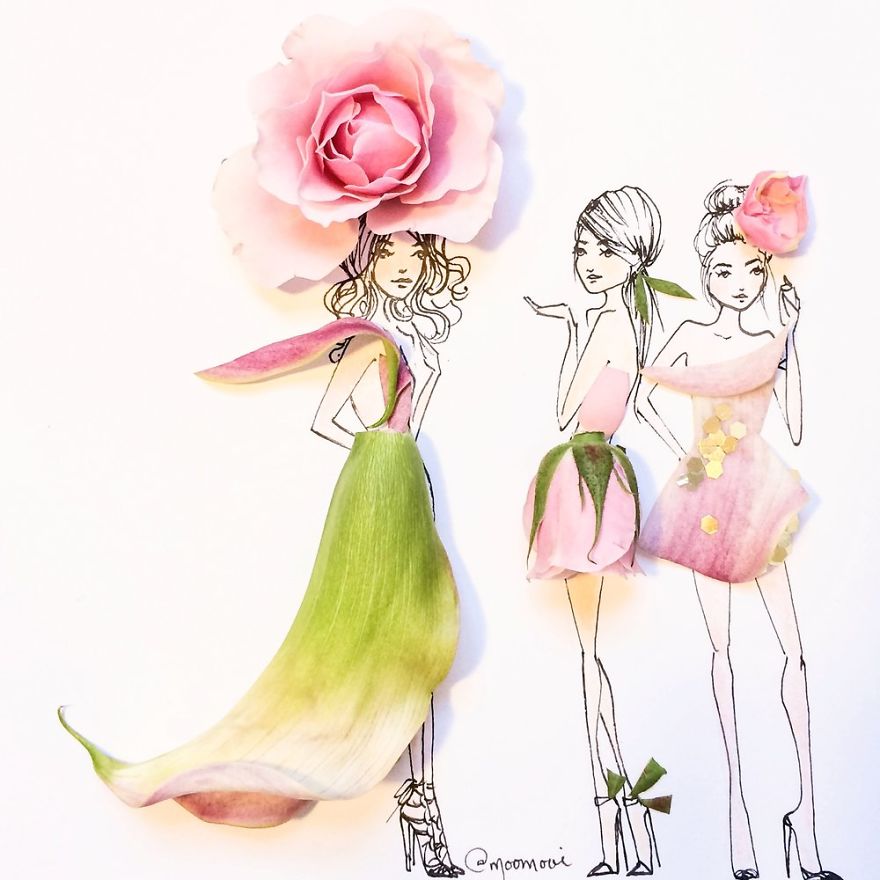Flower Fashion Illustrations