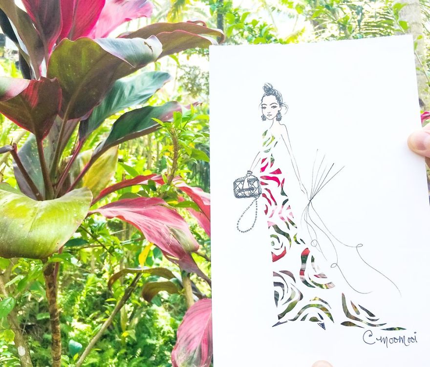 Flower Fashion Illustrations