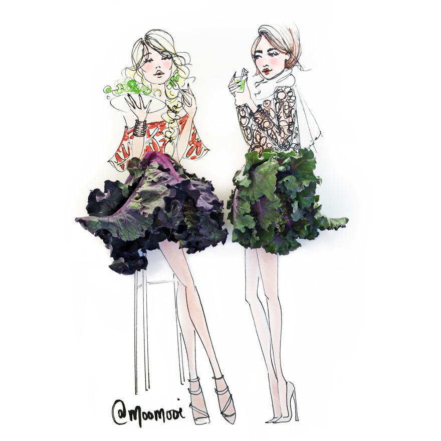 Flower Fashion Illustrations